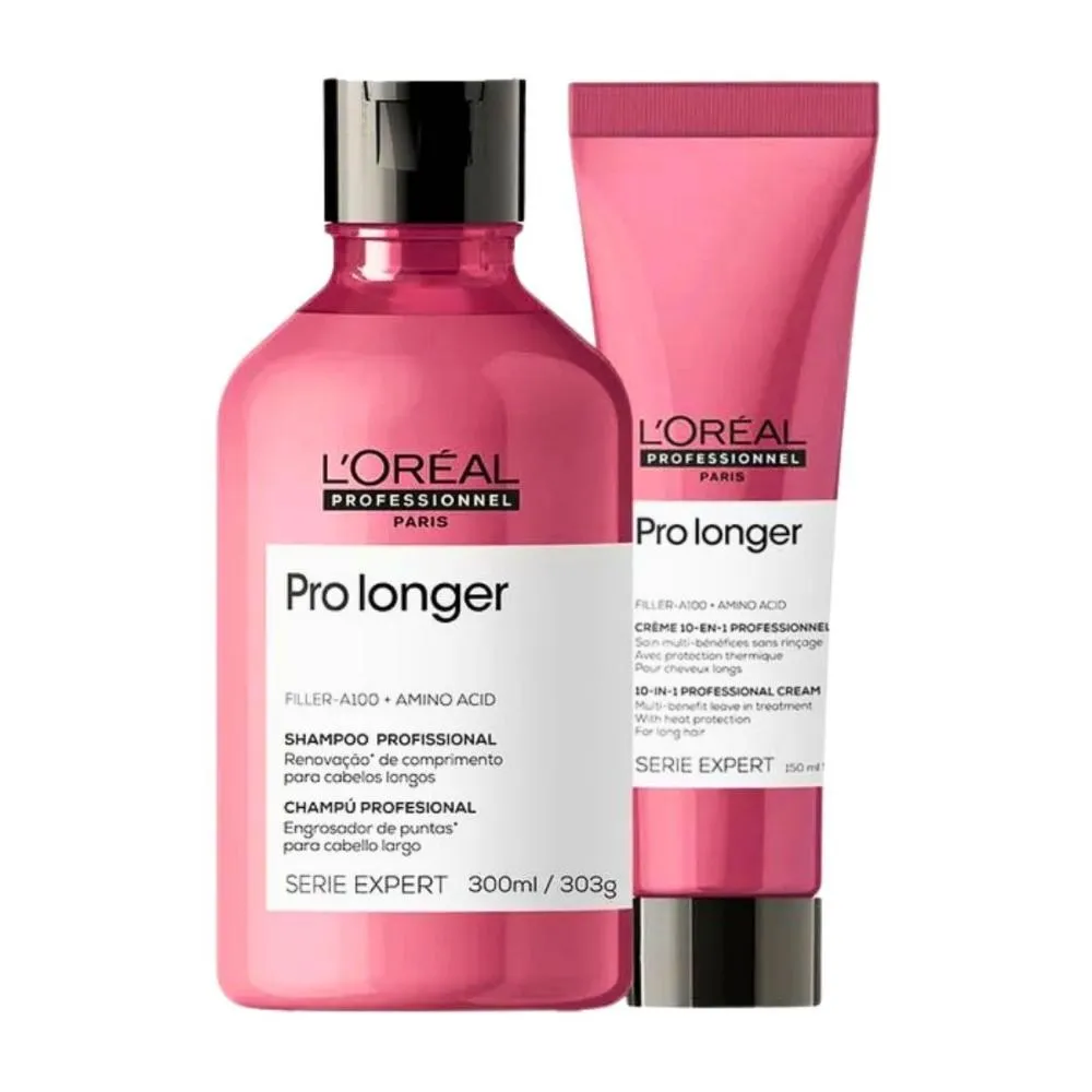 L'Oréal Pro Longer - Shampoo 300ml + Leave-in 150ml