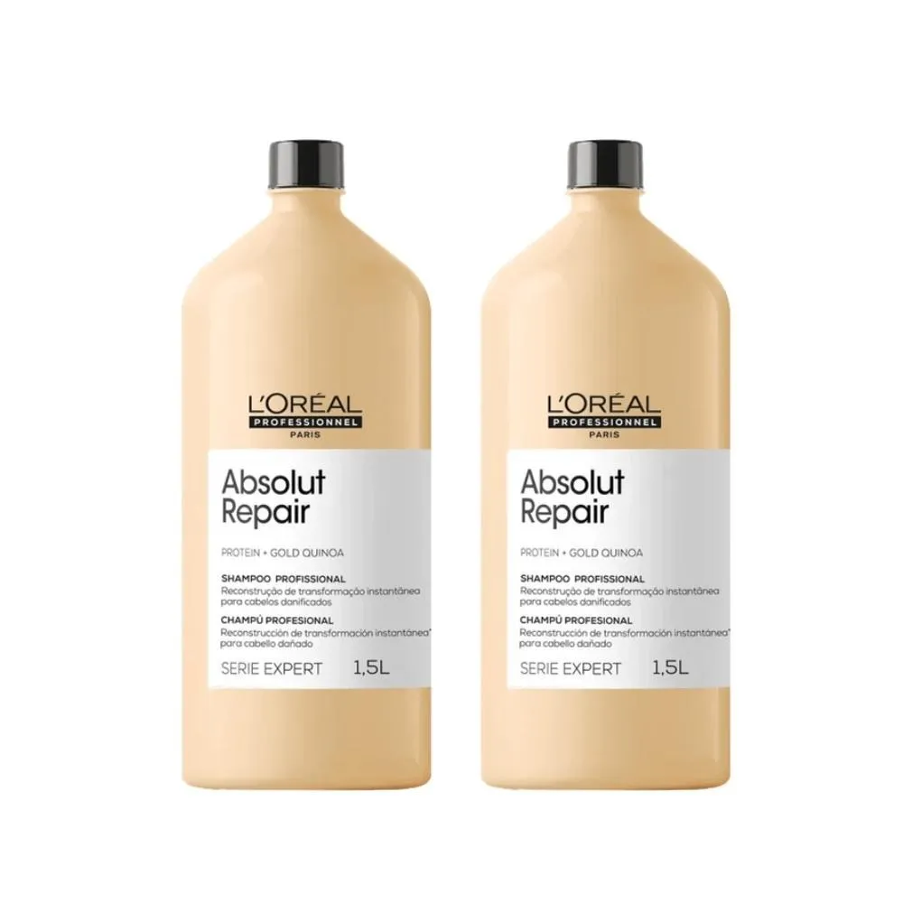 L'Oréal Professionnel Absolut Repair Gold Quinoa Kit - 2 Shampoos 1,5L