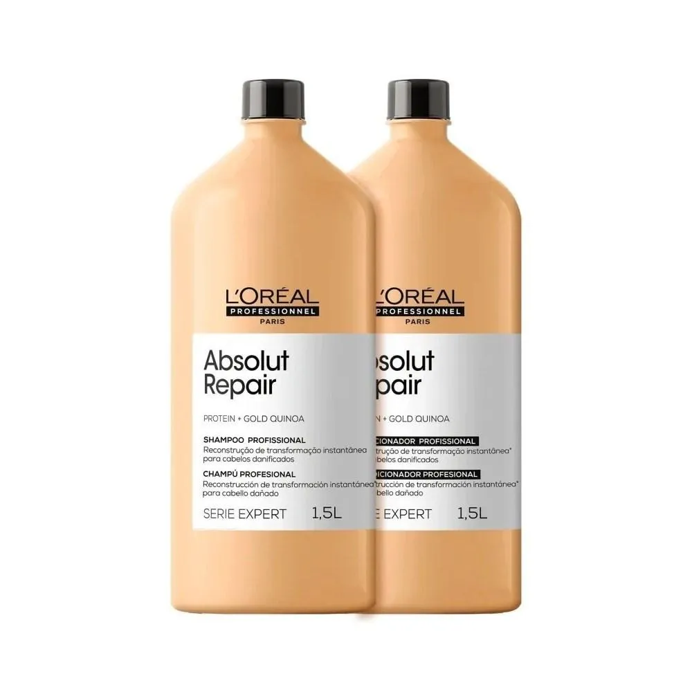 L'Oréal Professionnel Absolut Repair Gold Quinoa - Shampoo 1,5L + Condicionador 1,5L