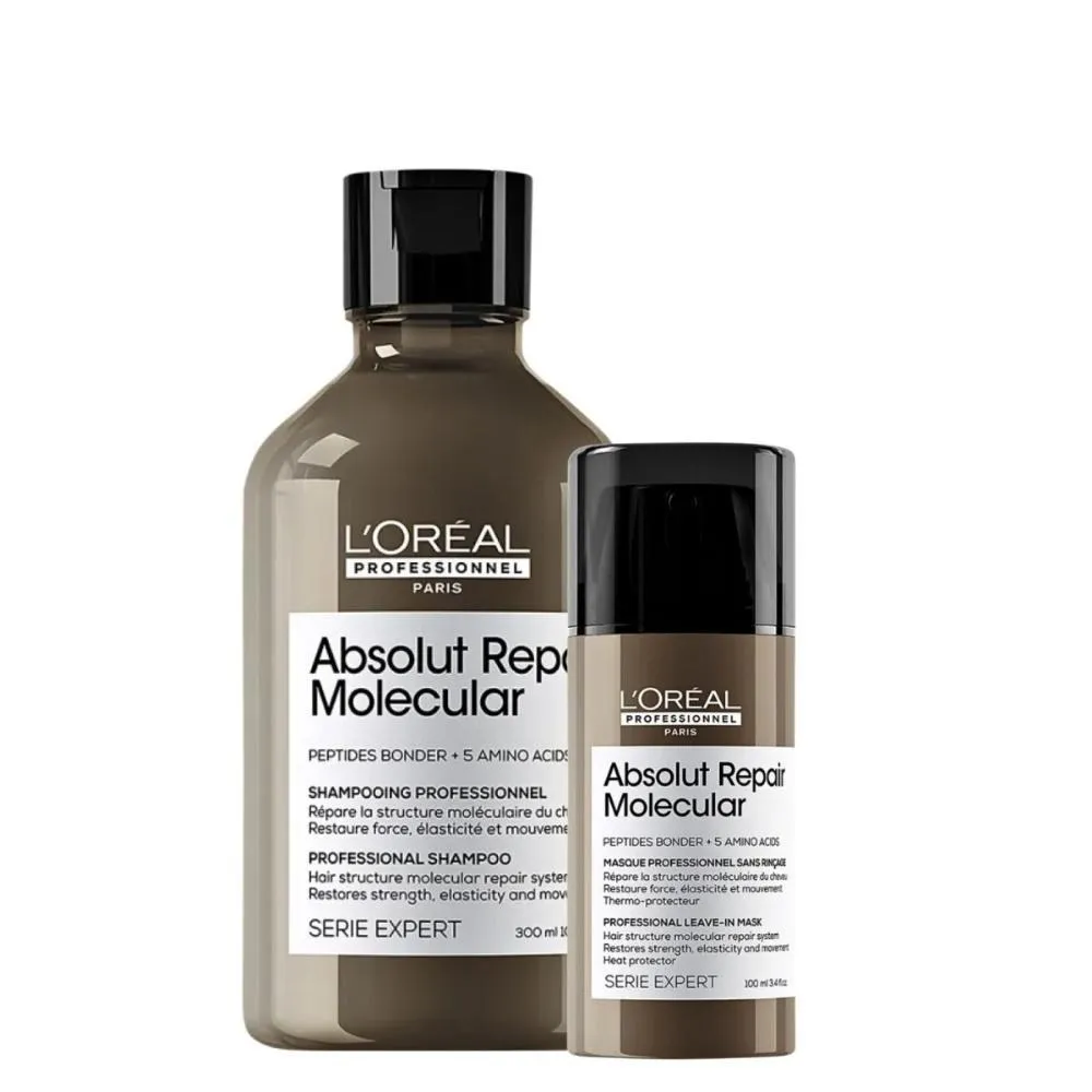 L’Oréal Professionnel Absolut Repair Molecular - Kit Shampoo 300ml + Máscara Leave-in 100ml