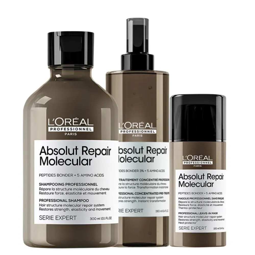 L’Oréal Professionnel Absolut Repair Molecular - Leave-in - Kit 3 Produtos