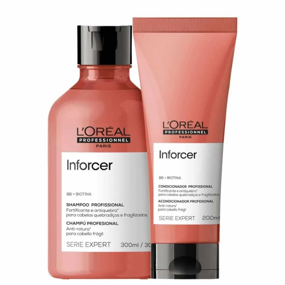 L'Oréal Professionnel Inforcer - Shampoo 300ml + Condicionador 200ml + Máscara 250ml