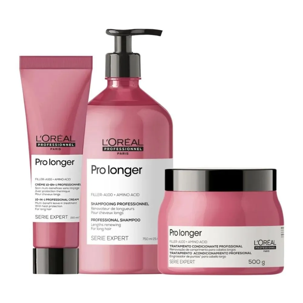 L'Oréal Professionnel - Serie Expert Pro Longer Preenchimento de Pontas - Kit Tratamento Capilar - 3 Produtos
