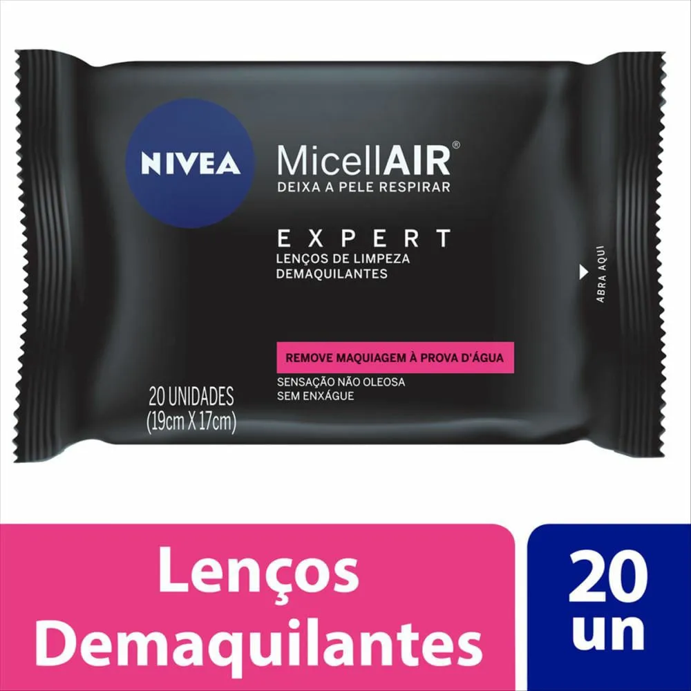 Lenço Demaquilante Nivea Expert Com 20 Unidades