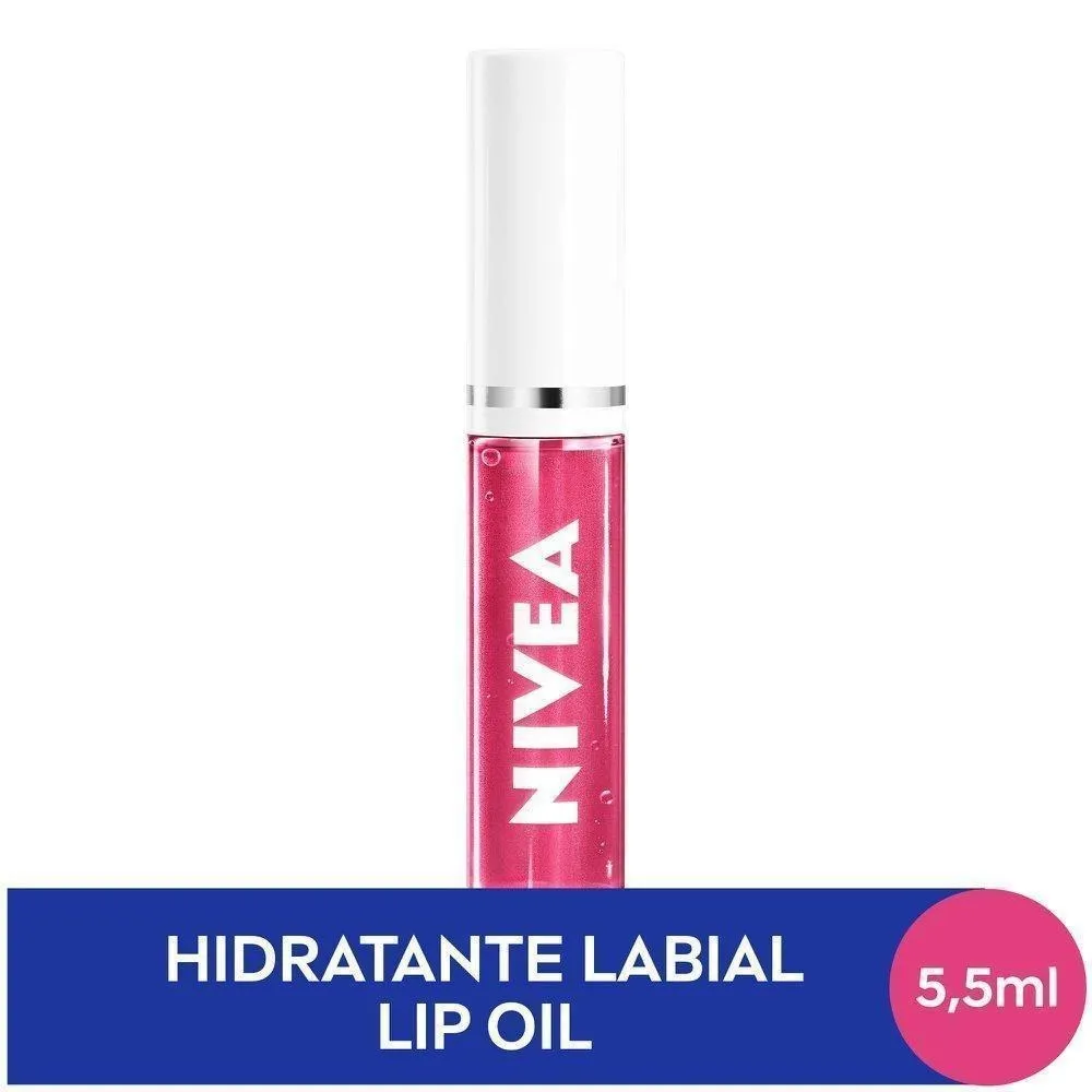 Lip OIl Nivea Brilho Nutritivo Pink Rock 5,5ml