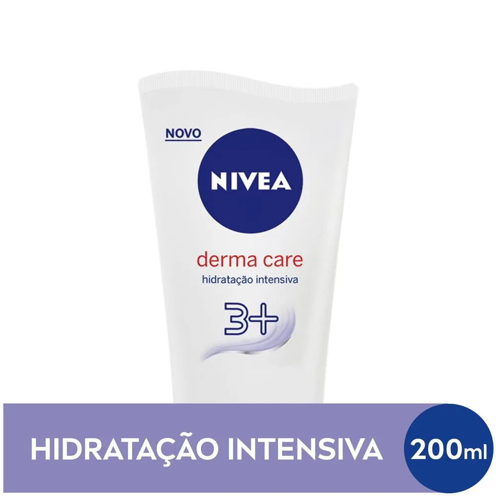 Loção Corporal Nivea Derma Care Hidratação Intensiva 3+ 200ml