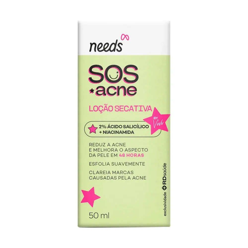Loção Líquida Secativa Needs SOS Acne 50ml