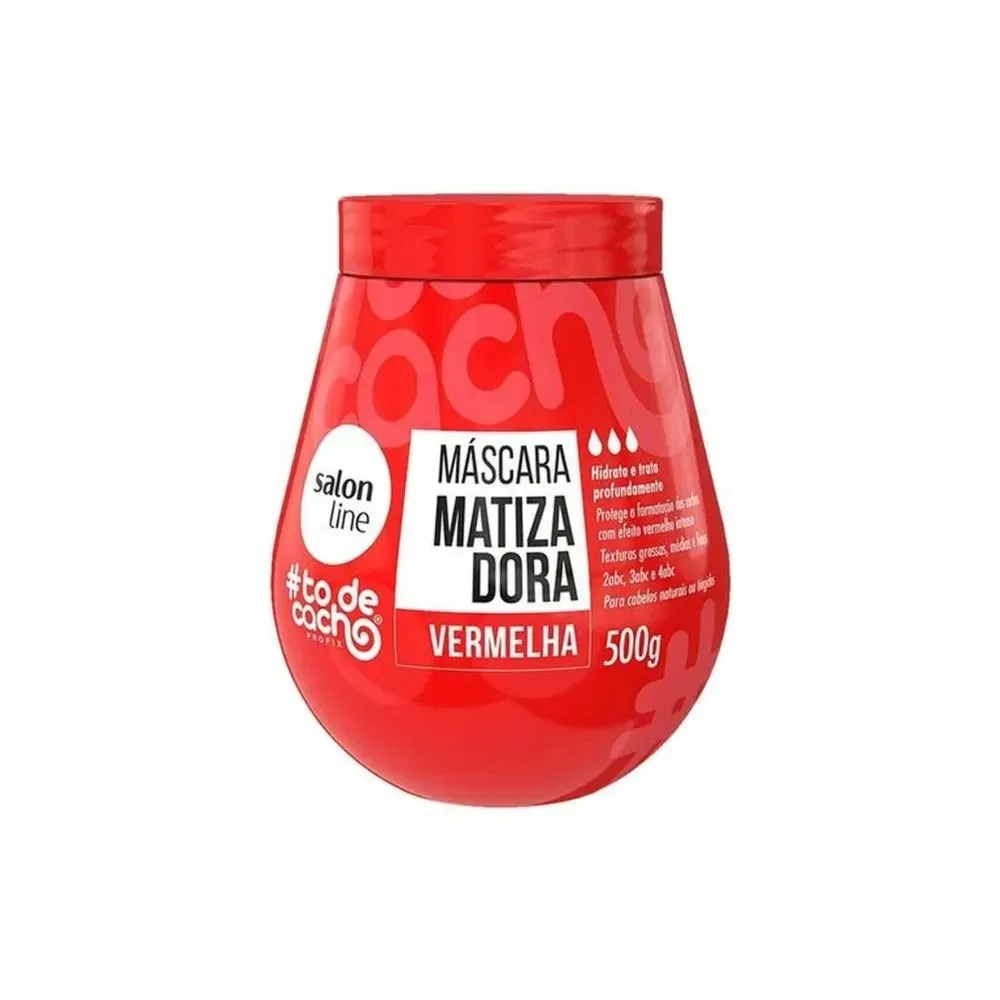Máscara Capilar Salon Line #todecacho Maionese Matizadora Vermelha 500g
