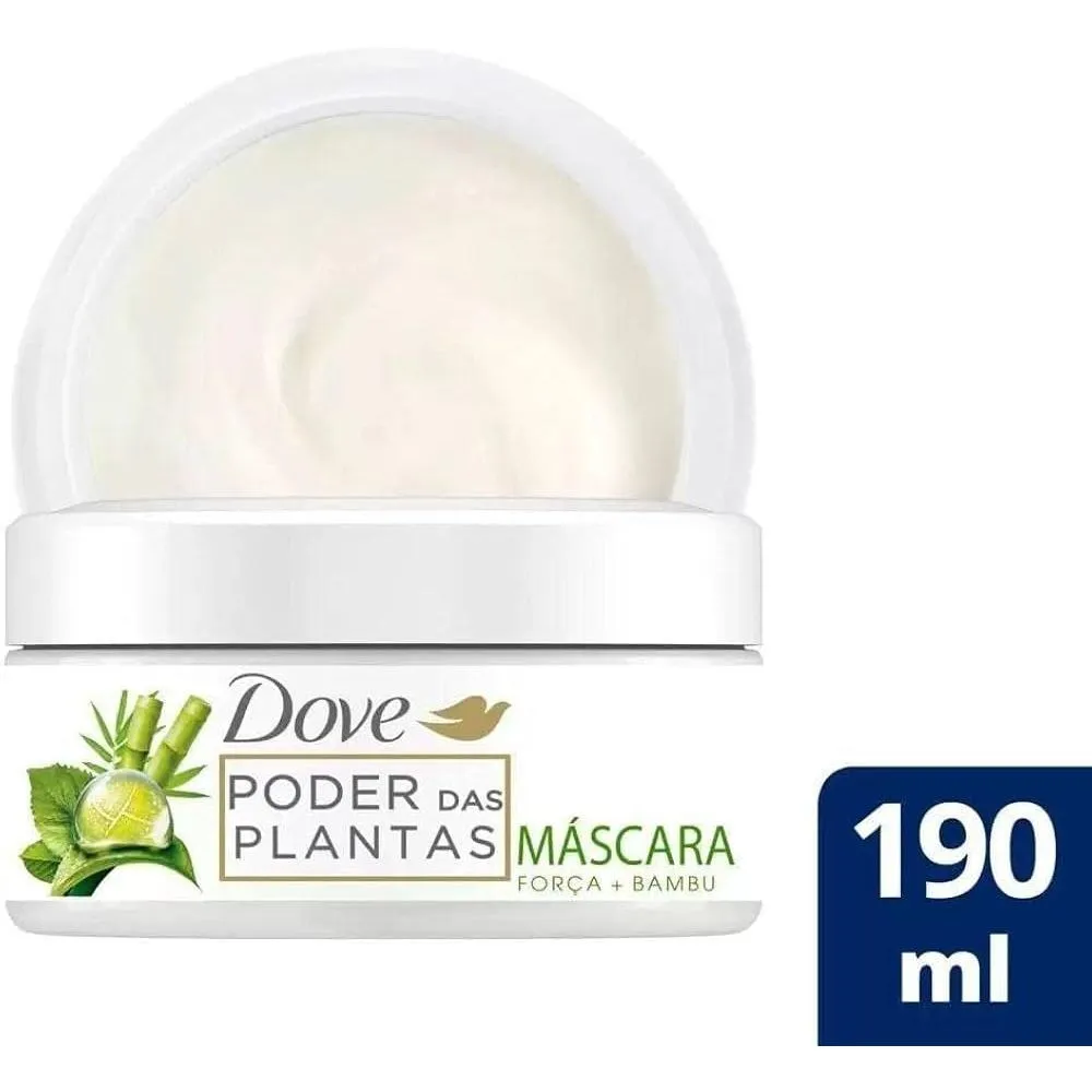 Máscara de Tratamento Dove Poder das Plantas Força + Bambu 190ml