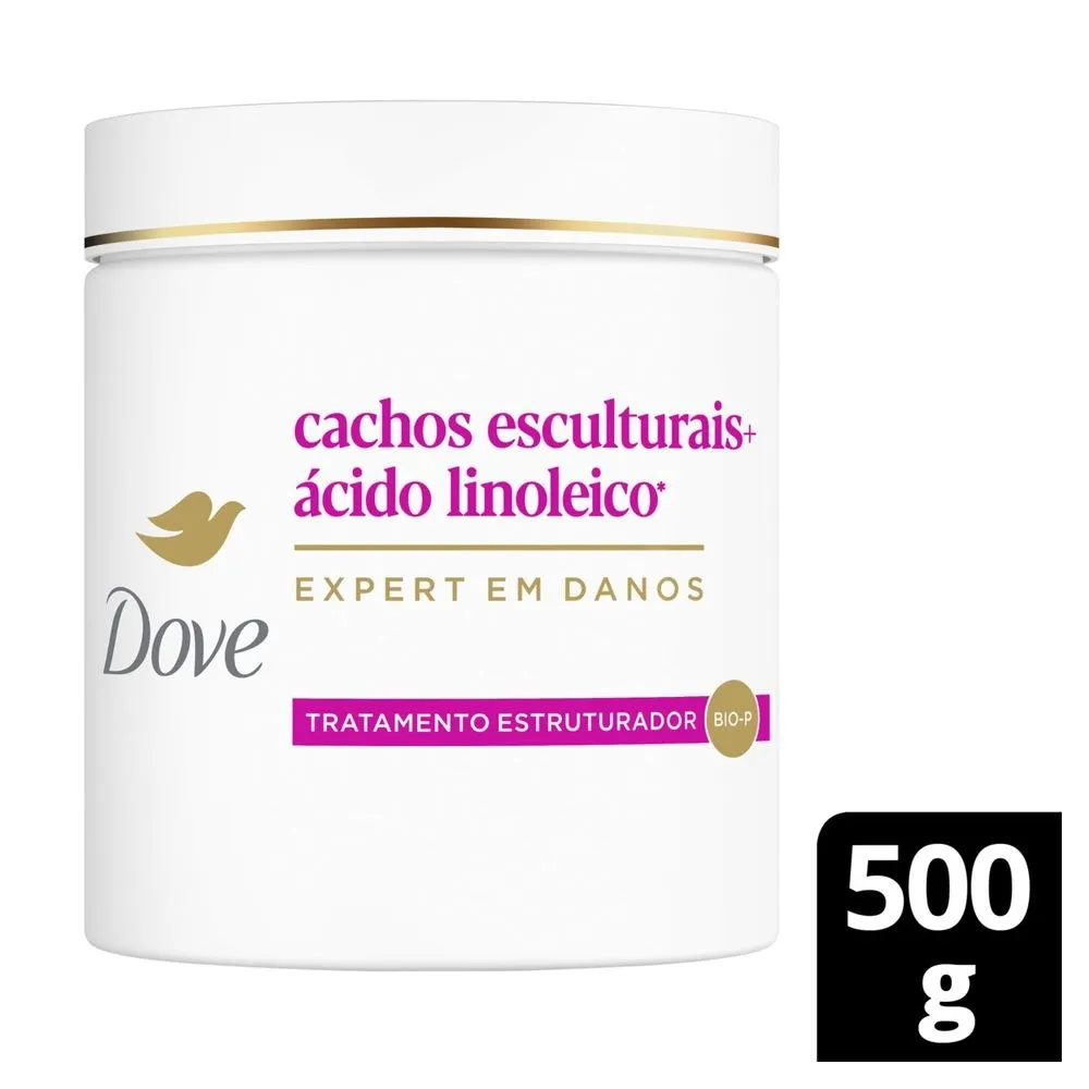 Máscara De Tratamento Estruturador Dove Cachos Esculturais + Ácido Linoleico 500g
