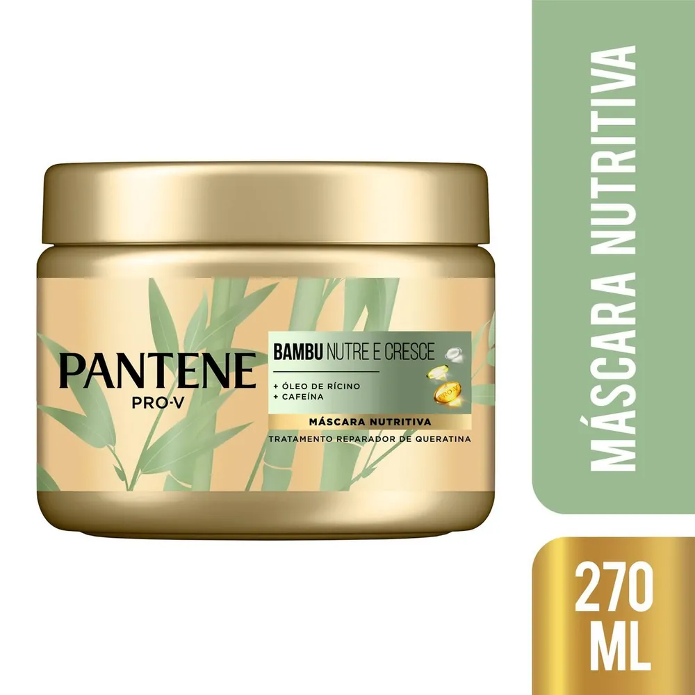 Máscara de Tratamento Pantene Pro-V Bambu Nutre & Cresce 270ml