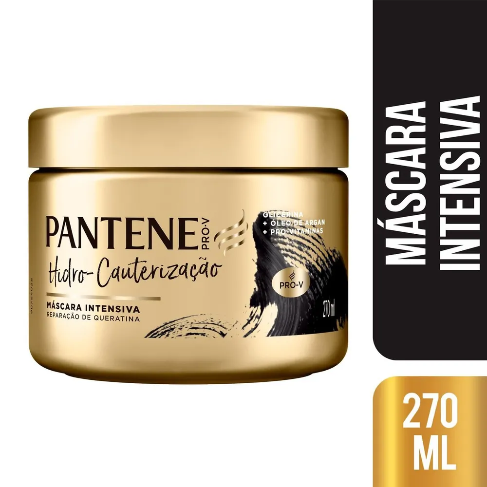 Máscara de Tratamento Pantene Pro-V Hidro-Cauterização Hidratação e Reparação 270ml