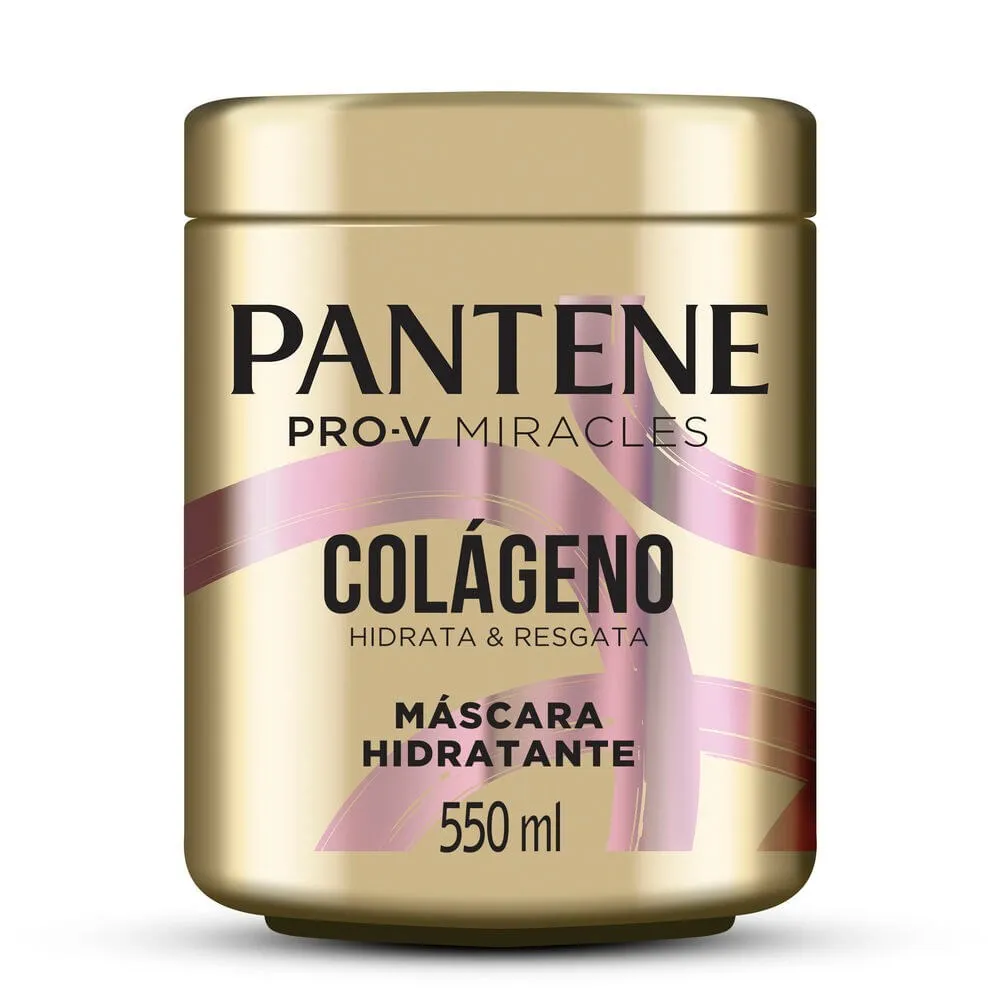 Máscara de Tratamento Pantene Pro-V Miracles Colágeno Hidrata & Resgata 550ml
