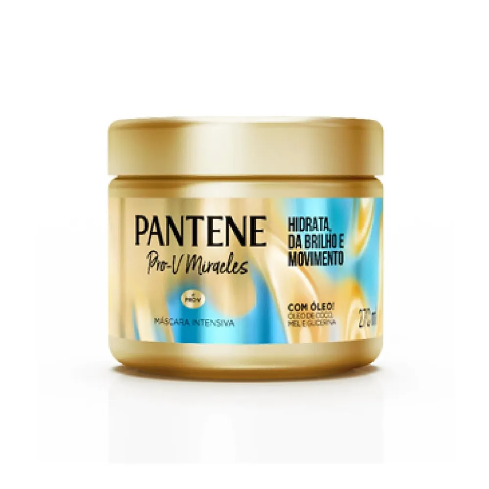 Máscara de Tratamento Pantene Pro-V Miracles Hidrata, Brilho & Movimento 270ml