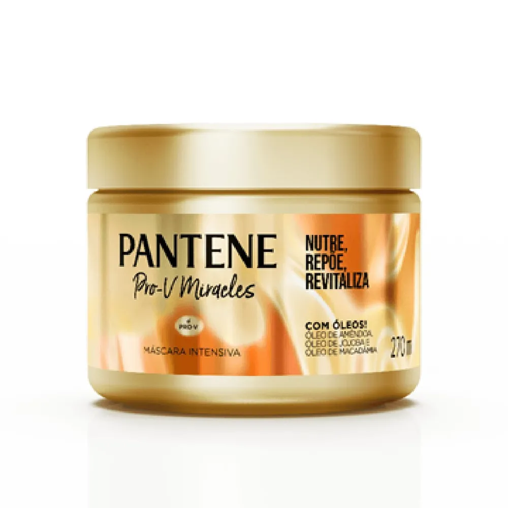 Máscara de Tratamento Pantene Pro-V Miracles Nutre, Repõe & Revitaliza 270ml
