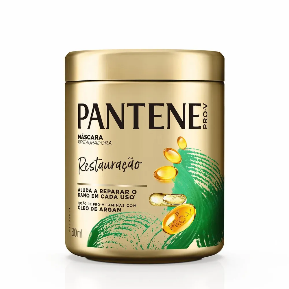 Máscara de Tratamento Pantene Pro-V Restauração Óleo de Argan 600ml