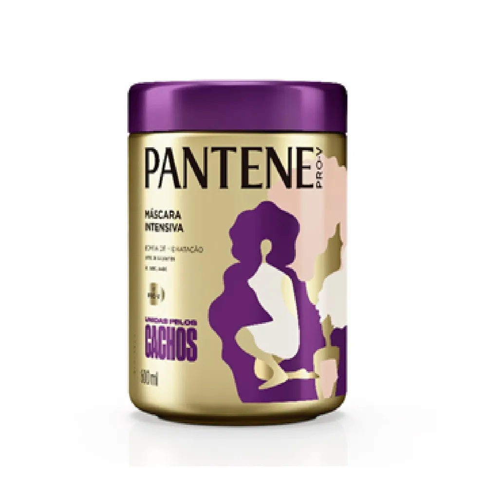 MÁSCARA INTENSIVA PANTENE UNIDAS PELOS CACHOS 600ML