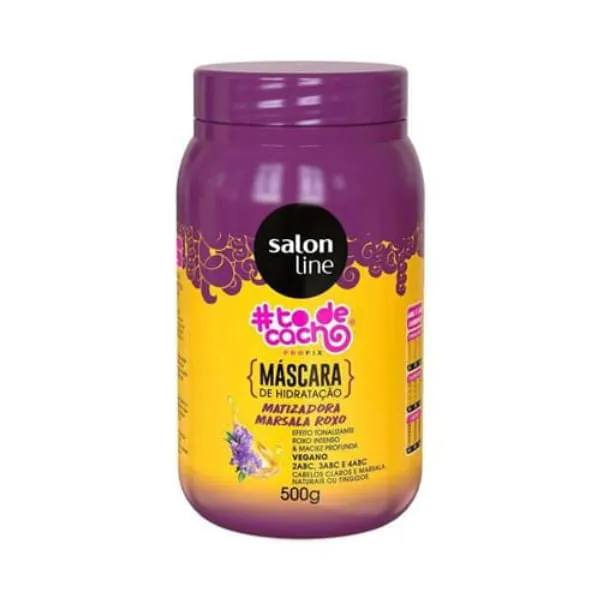 Mascara Salon Line #Todecacho Marsala Roxo 500g