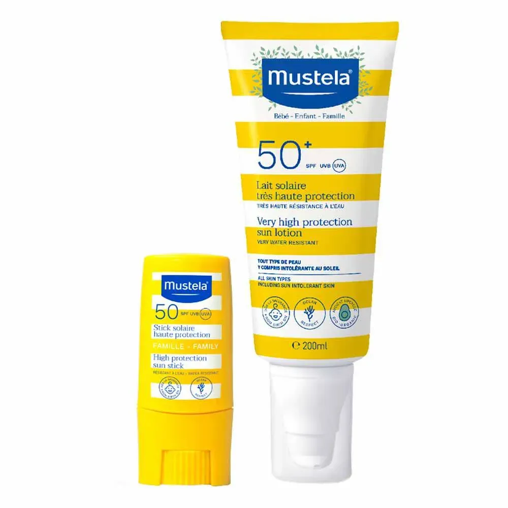 Mustela Solaire Haute Protection Kit - Protetor Solar Fps50 + Protetor Solar Infantil Fps50+