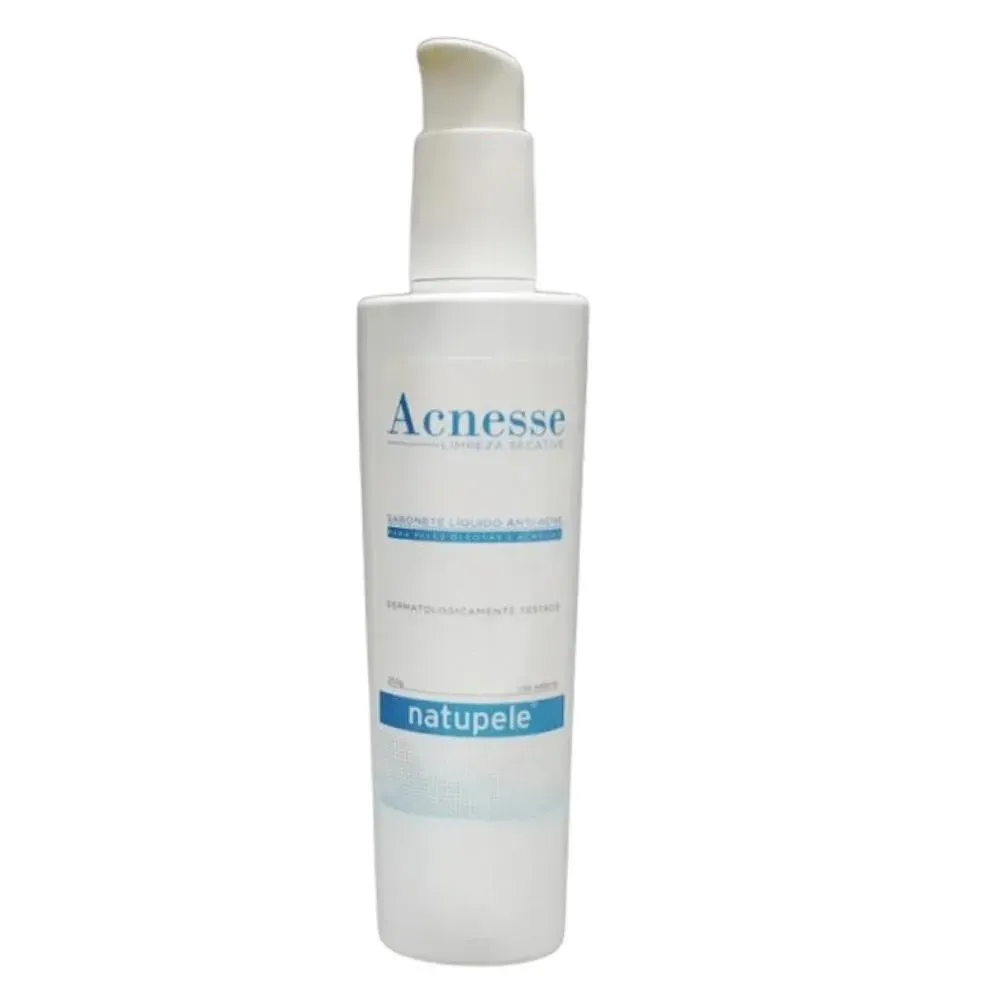 Natupele Acnesse Antiacne Sabonete Líquido Limpeza Secative 250G