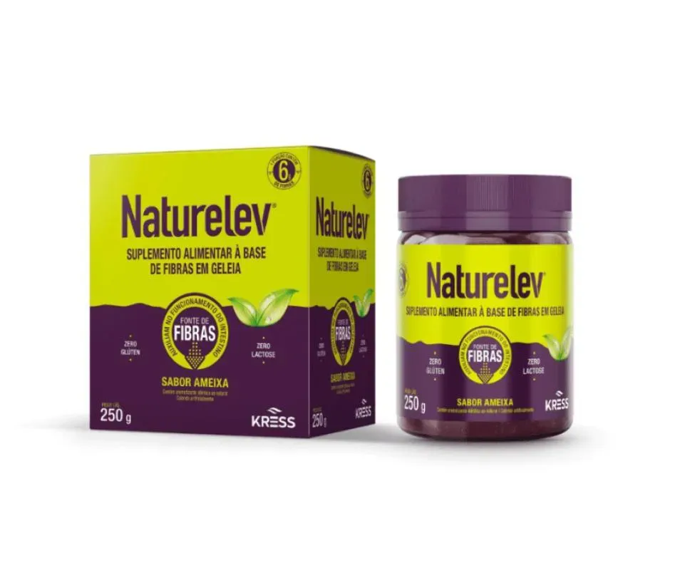 Naturalev Suplemento Alimentar À Base de Fibras Em Geléia Ameixa Kress 250G