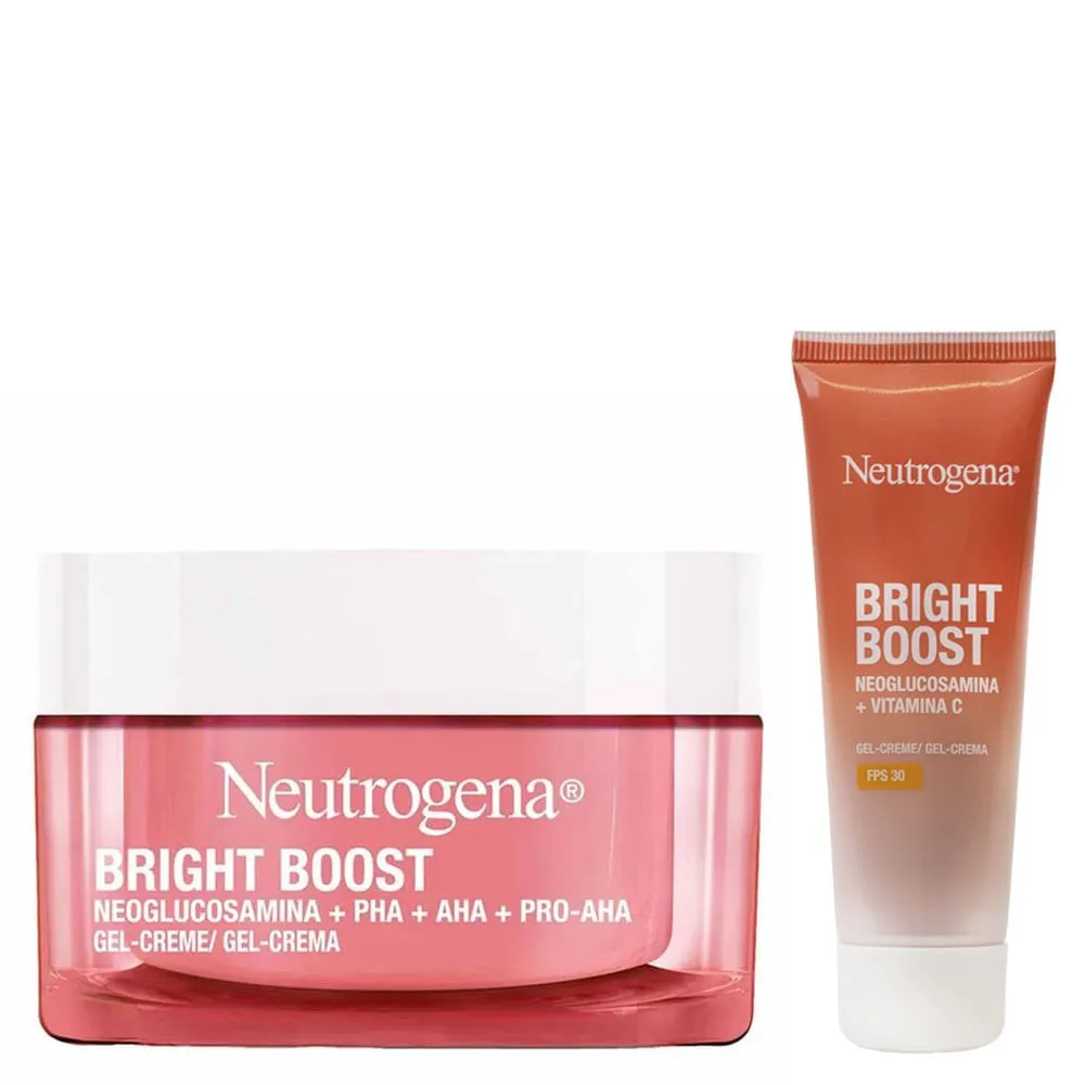 Neutrogena - Kit Bright Boost - Gel Creme Facial Antissinais 50ml + Gel Creme FPS 30 40g