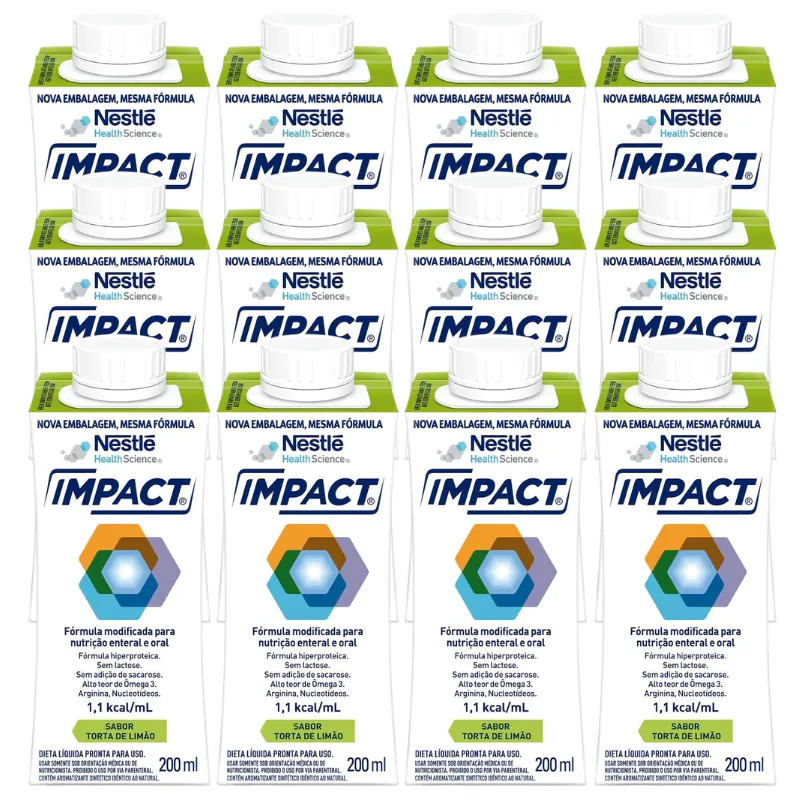 Nutrição Enteral E Oral Impact Torta De Limão 200Ml 12 Unidades