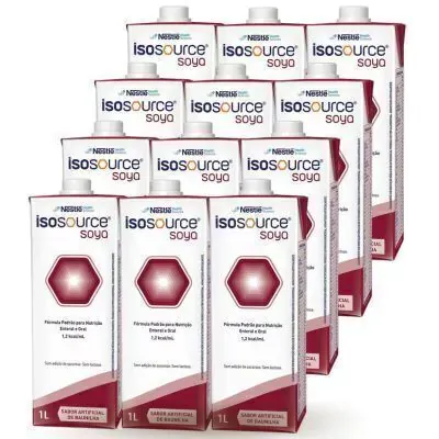 Nutrição Enteral E Oral Isosource Soya 1L 12 Unidades