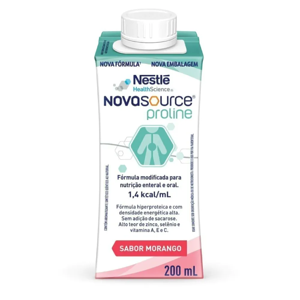 Nutrição Enteral E Oral Novasource Proline Morango 200Ml