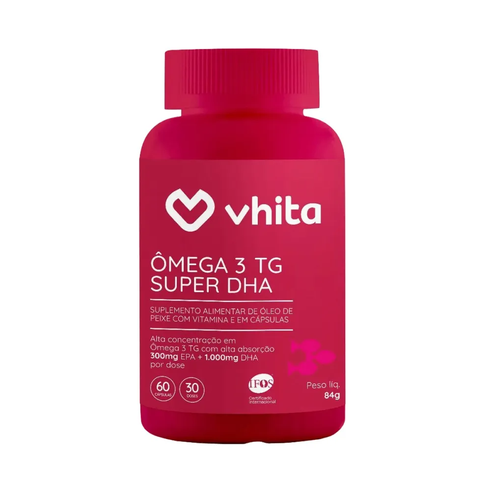 Ômega 3 TG Super DHA Vhita 1000mg 60 Capsulas