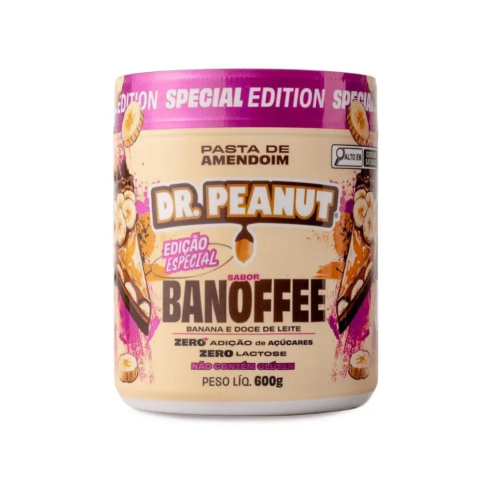 Pasta de Amendoim (600g) - Sabor: Banoffee
