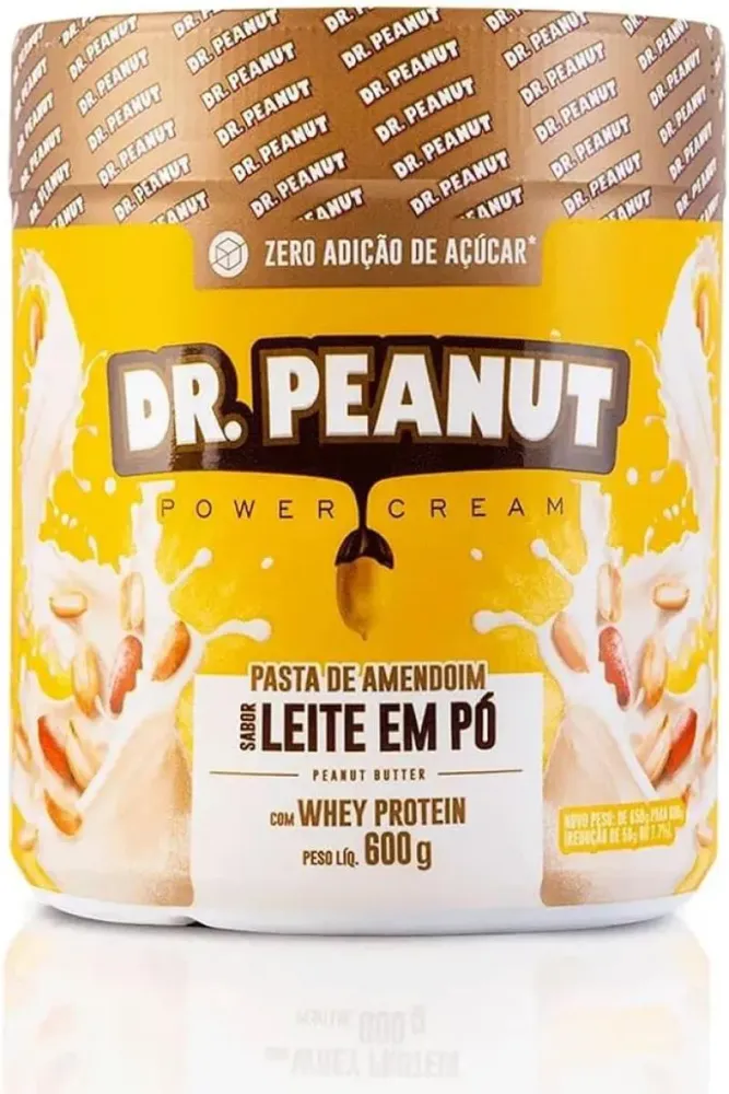 Pasta de Amendoim (600g) Sabor: Leite em Pó