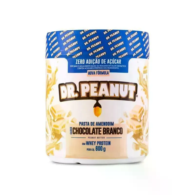 Pasta de Amendoim Dr Peanut Chocolate Branco 600g