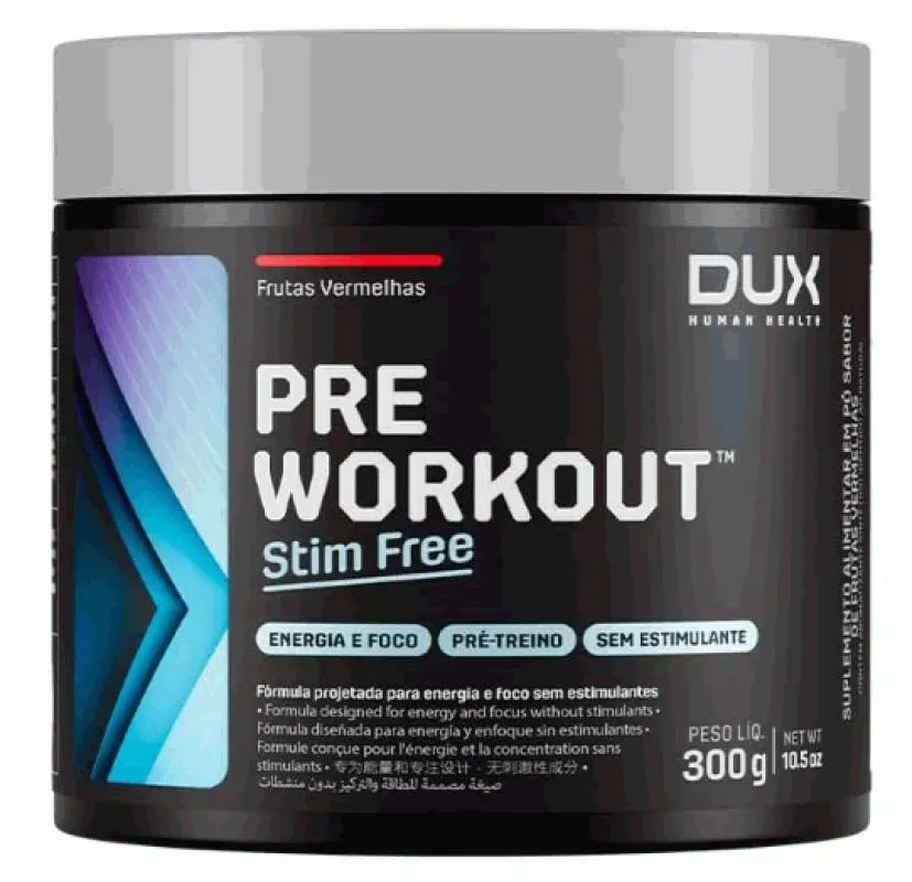 Pre Workout Original - Stim Free (300g) - Sabor: Frutas Vermelhas