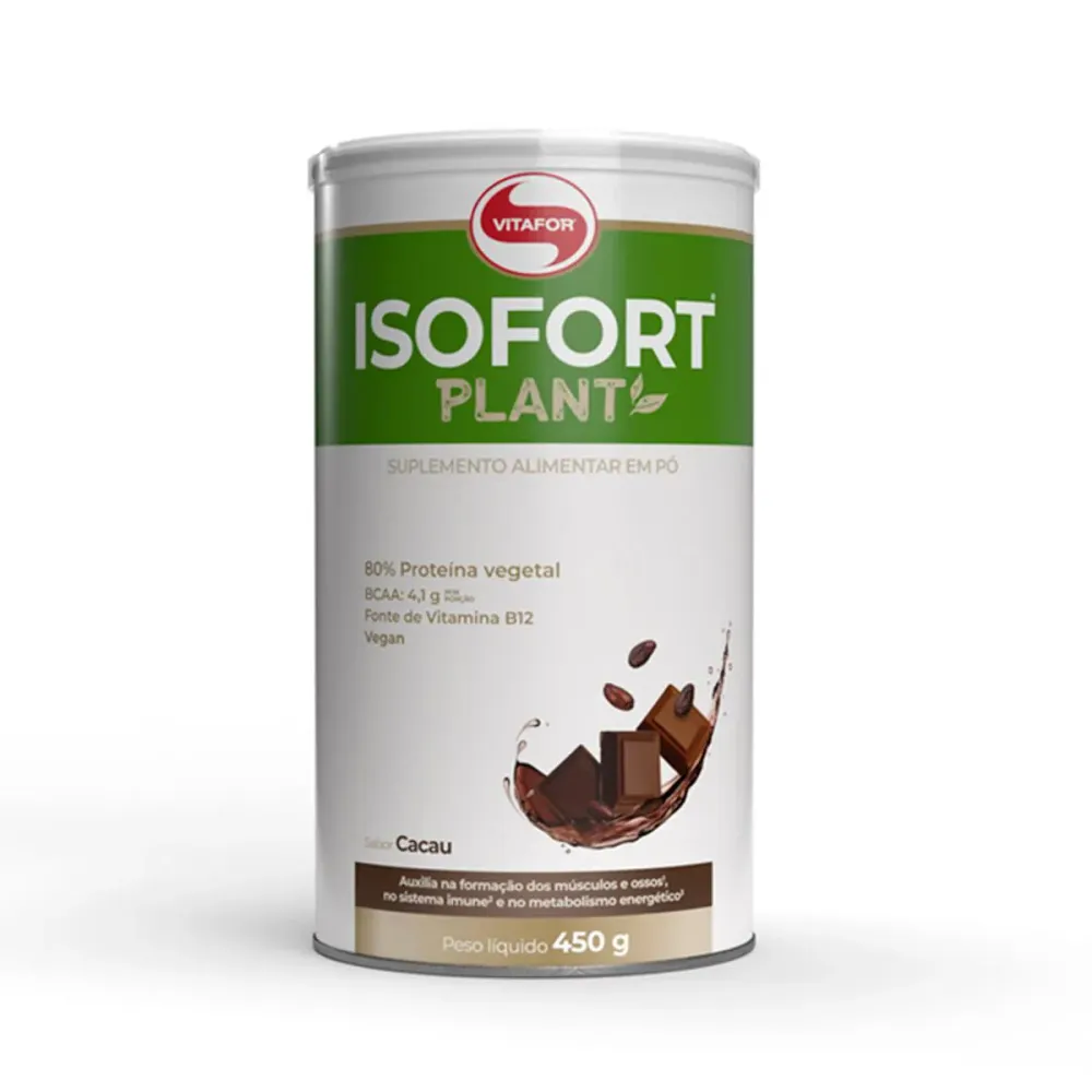 Proteína Vegetal Vitafor Isofort Plant Cacau 450g