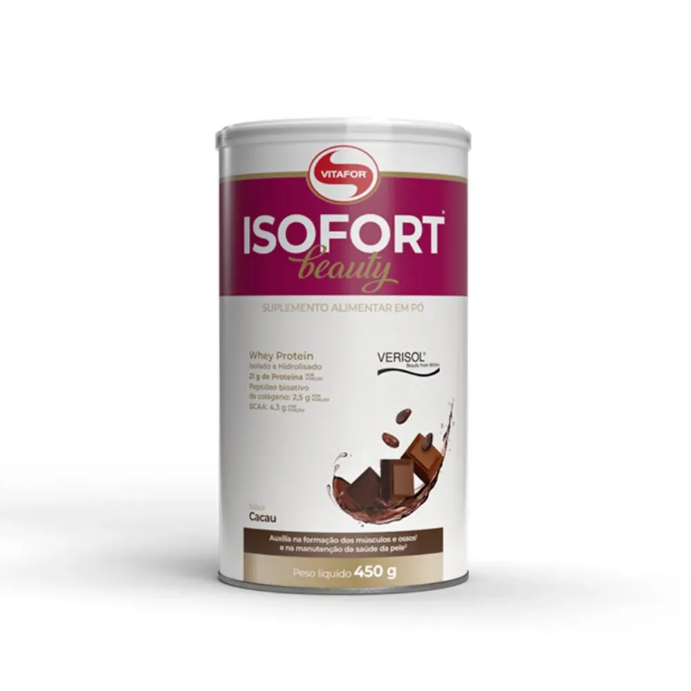 Proteína Vitafor Isofort Beauty Cacau 450g