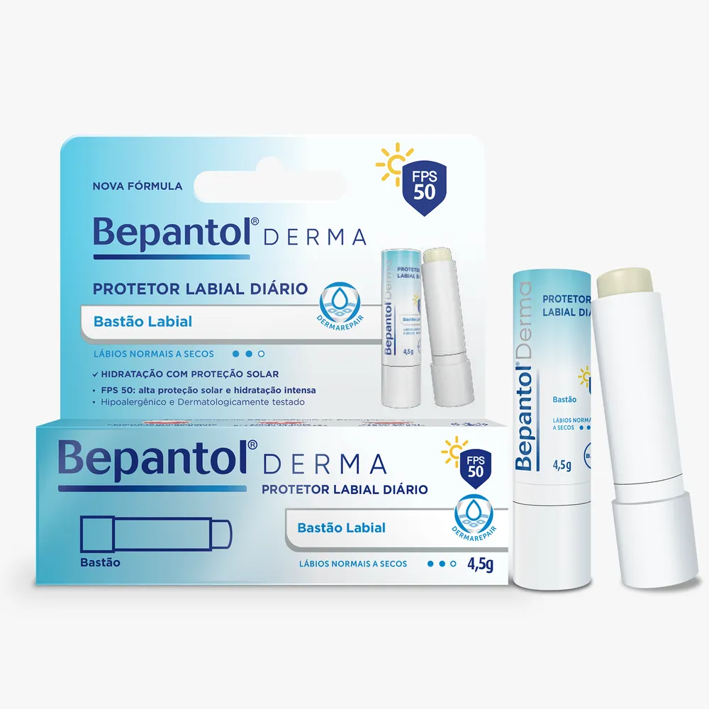 Protetor Labial Bepantol Derma Diário FPS50 4,5g