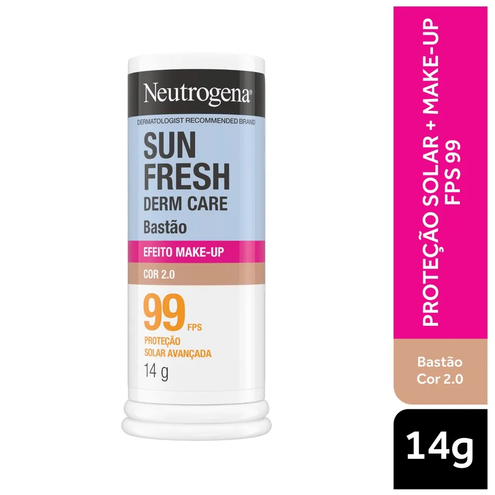 Protetor Solar Facial Neutrogena Sun Fresh Derm Care Fps 99 Cor 2.0 14g