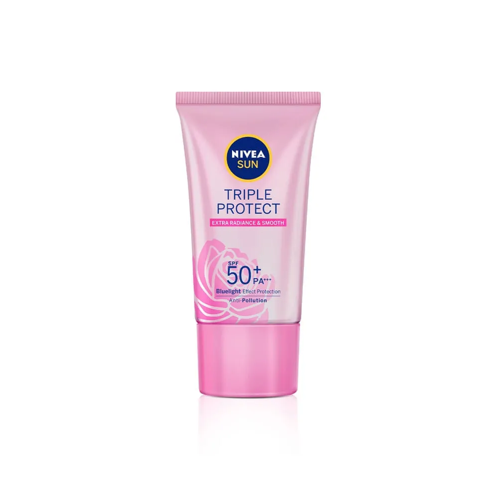 Protetor Solar Facial Nivea Sun Tripla Proteção FPS50 Pele Radiante 40ml