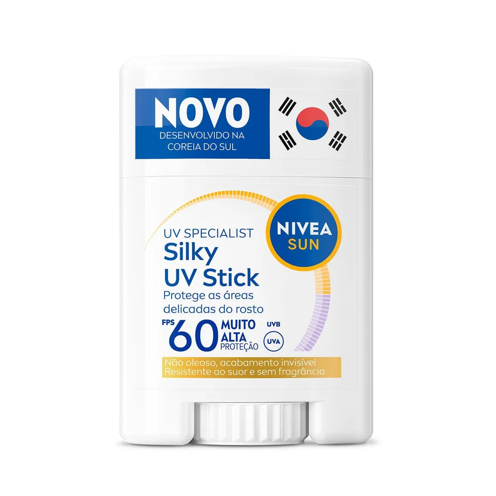 Protetor Solar Facial Nivea Sun Uv Specialist Silky Stick Fps60 15g