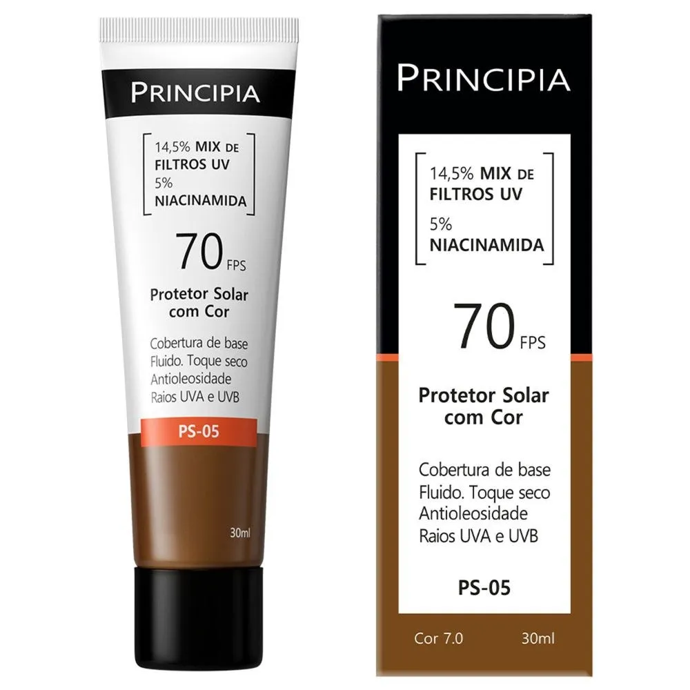 Protetor Solar Facial Principia Ps-05 Cor 7.0 Fps60 30ml