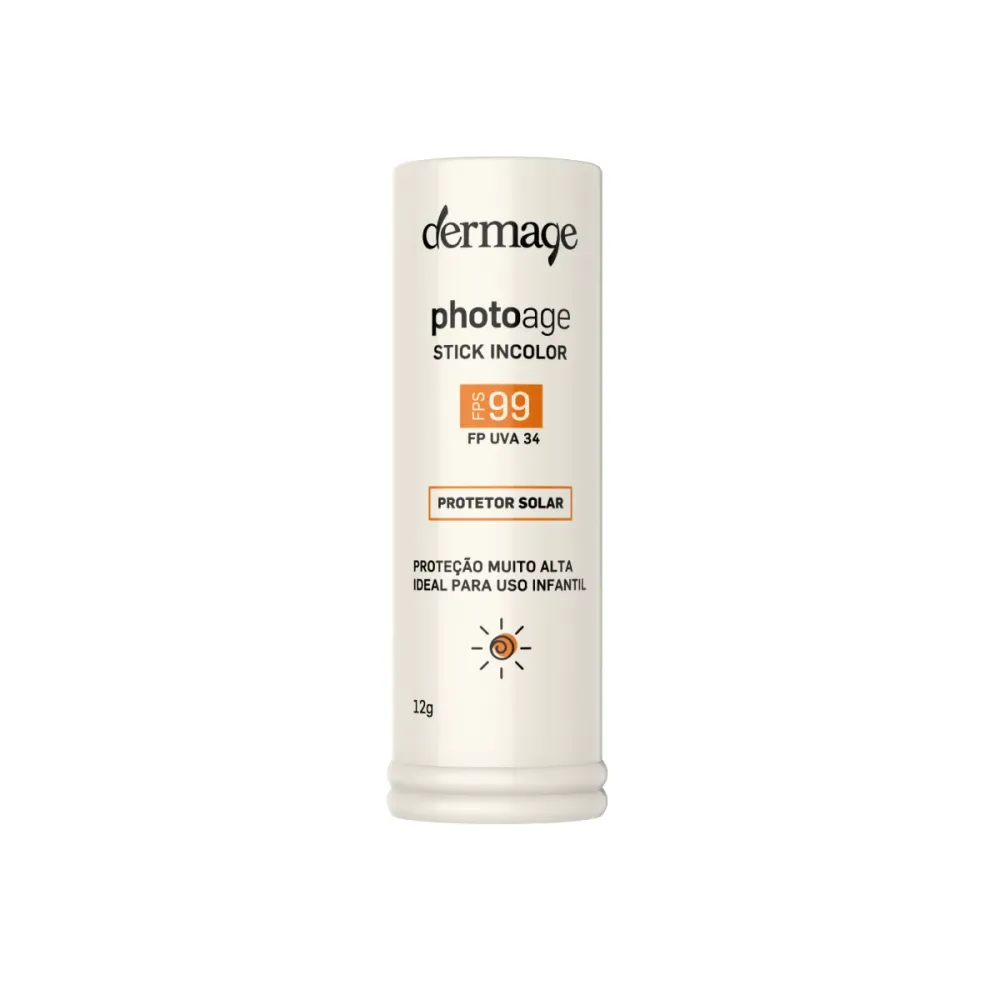 Protetor Solar Facial Stick FPS 99 Photoage Incolor 12g