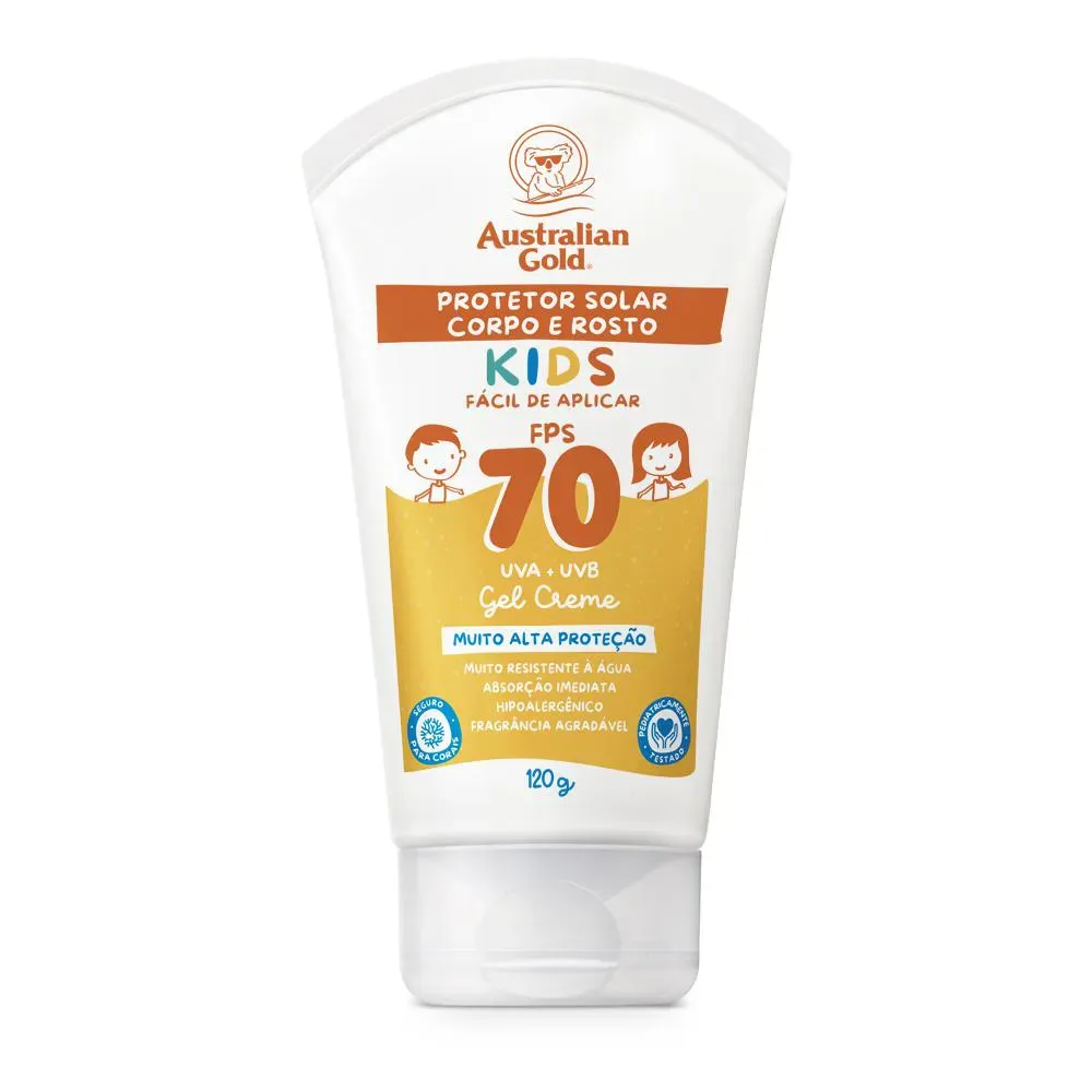 Protetor Solar Infantil Australian Gold Kids Fps70 - 120g