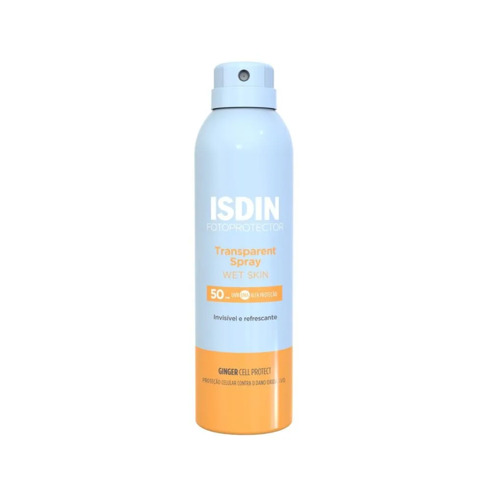 Protetor Solar ISDIN Transparent Spray FPS50 Wet Skin Aerossol 250ml