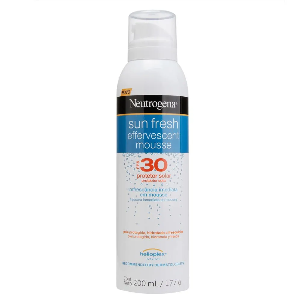 Protetor Solar Neutrogena Sun Fresh Mousse Efervescente Fps 30 200ml