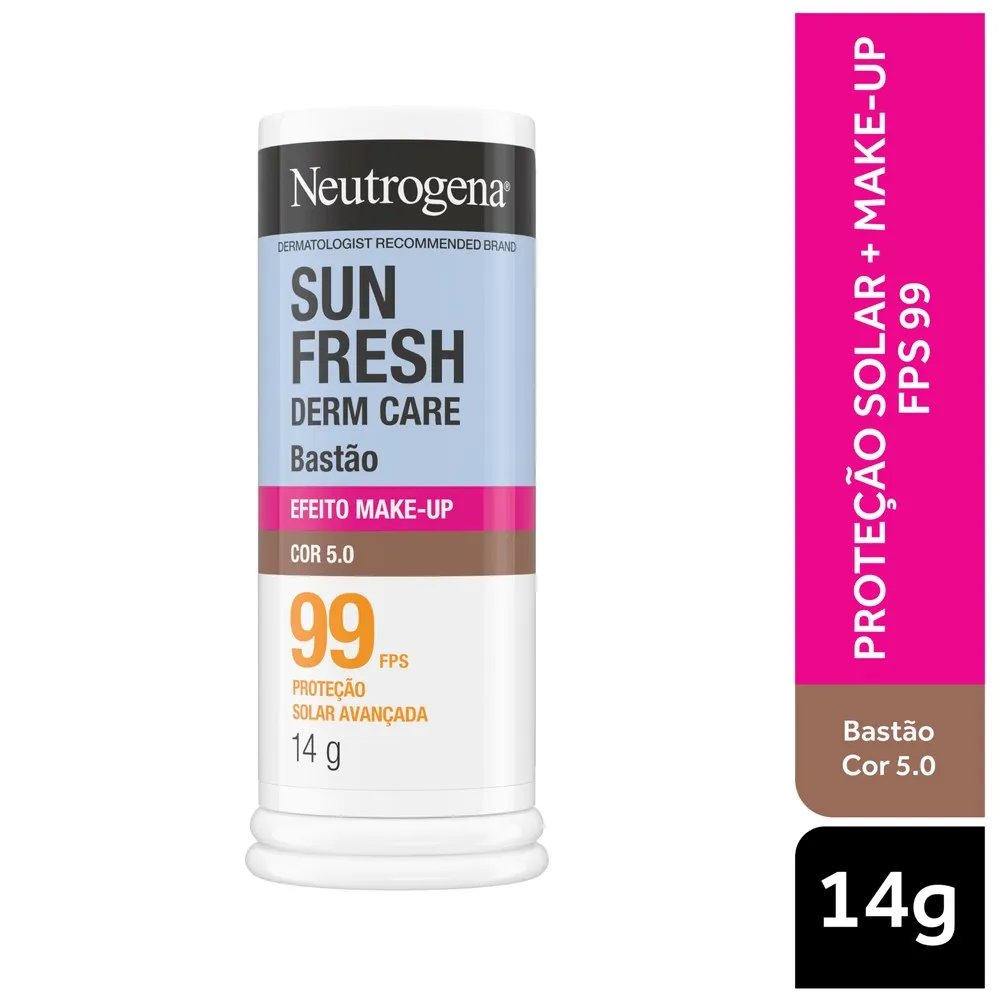 Protetor Solar Neutrogena Sun Fresh Stick Fps99 Cor 5.0 14g