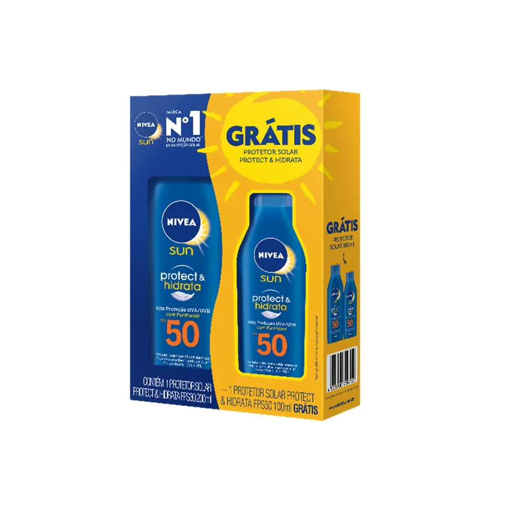 Protetor Solar Nivea Ph Fps50 200ml Gratis Protetor Solar Nivea Ph Fps50 100ml
