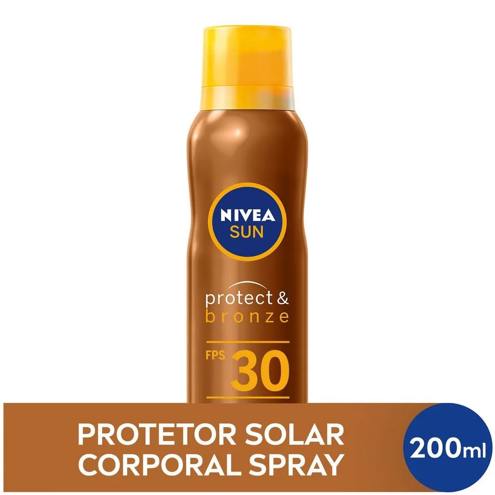 Protetor Solar Nivea Protect & Bronze Fps30 Aerosol 200ml