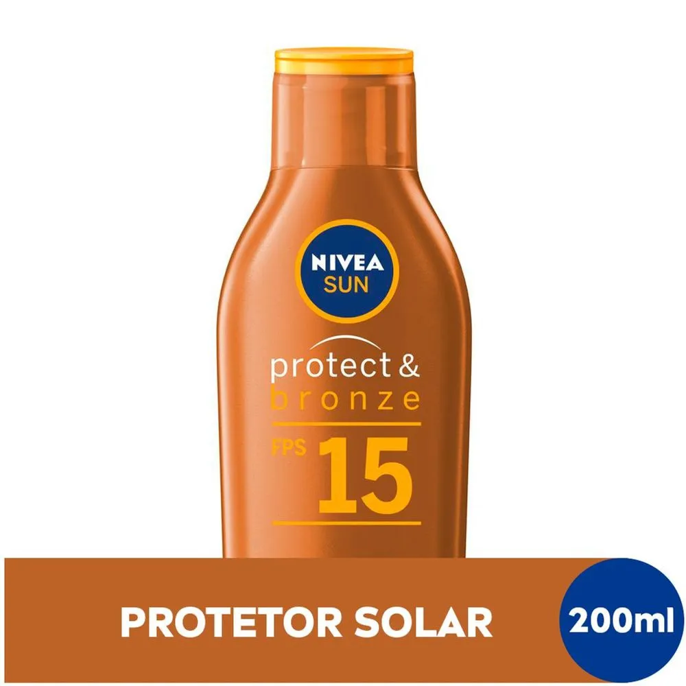 Protetor Solar Nivea Sun Protect & Bronze FPS15 200ml
