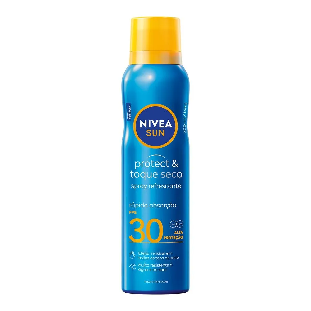 Protetor Solar Nivea Sun Protect & Toque Seco FPS30 Spray 200ml